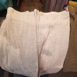 Gray Heathered Joggers with Relaxed Fit